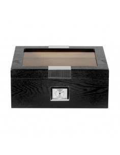Umidor Glasstop Black Oak...