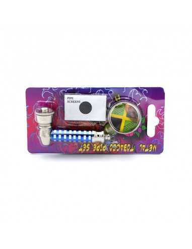 Set mini pipa si grinder 2 Rasta / Toro