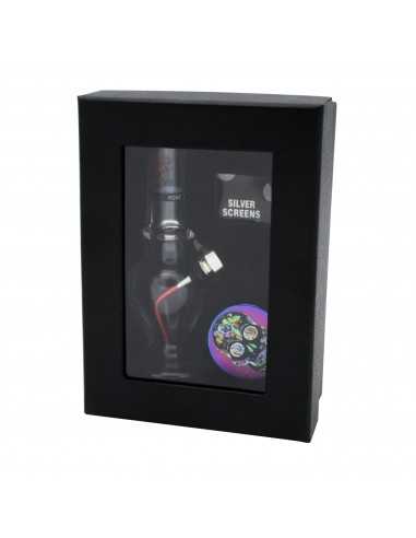 Set (bong sticla 12cm+site+grinder)... Set (bong sticla 12cm+site+grinder)...