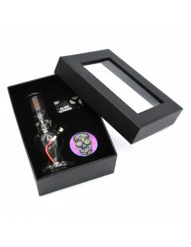 Set (bong sticla 12cm+site+grinder)... Set (bong sticla 12cm+site+grinder)...