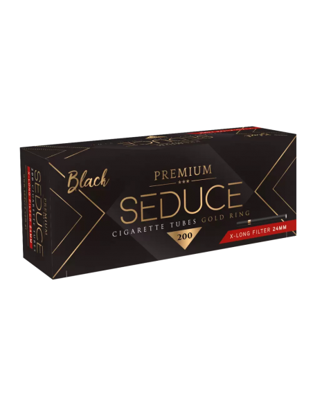Tuburi cu filtru pt. tigarete 24mm Black Gold Ring Seduce (200)