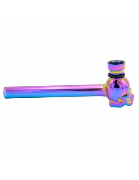 Mini pipa sticla Skull Rainbow / Toro