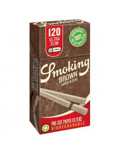Filtre Ultra Slim Precut pt. tigarete Brown (120) Smoking